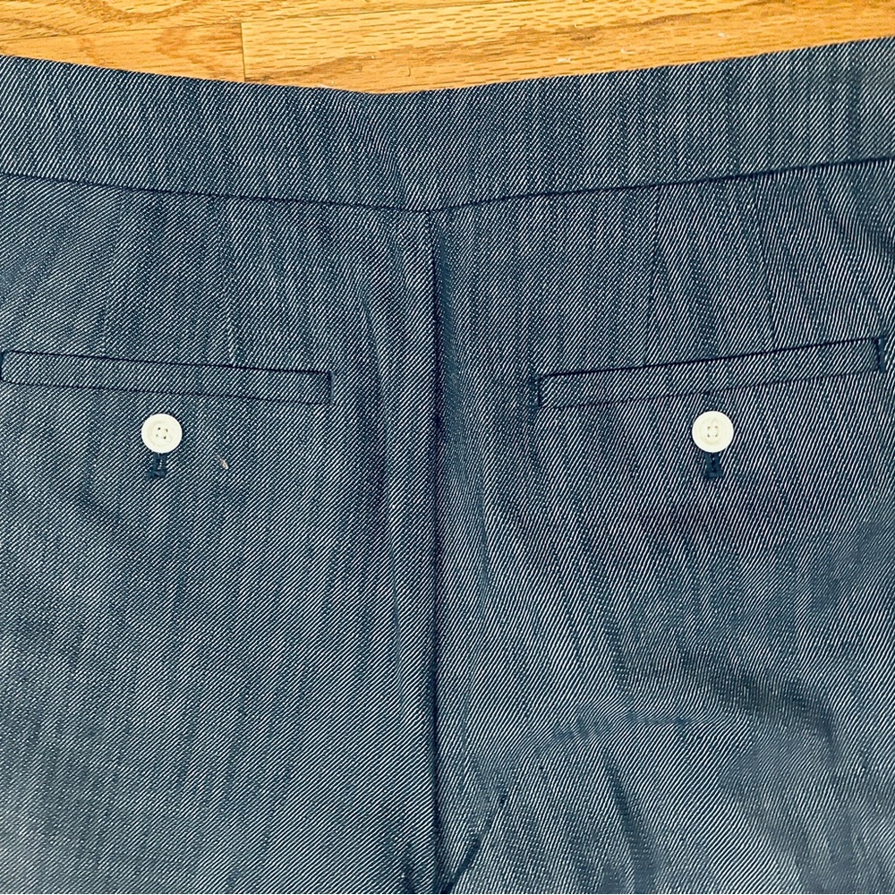 LOFT Curvy Mariner Trouser Pants in Refined Denim Size 12 - Picture 7 of 8